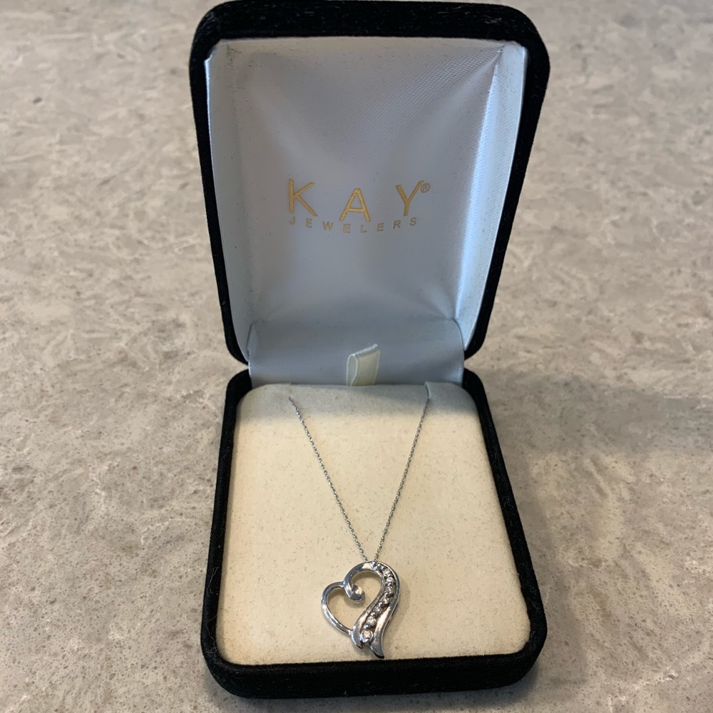 Kay Jewelers Heart Diamond Necklace